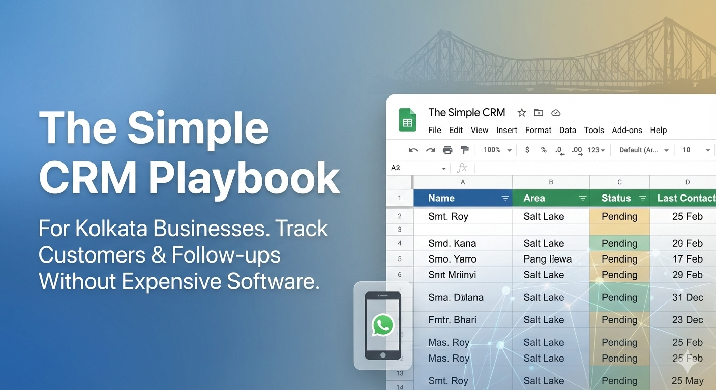 The Zero-Cost Customer Relationship Management (CRM) Playbook: How to Track Kolkata Customers without Expensive Software